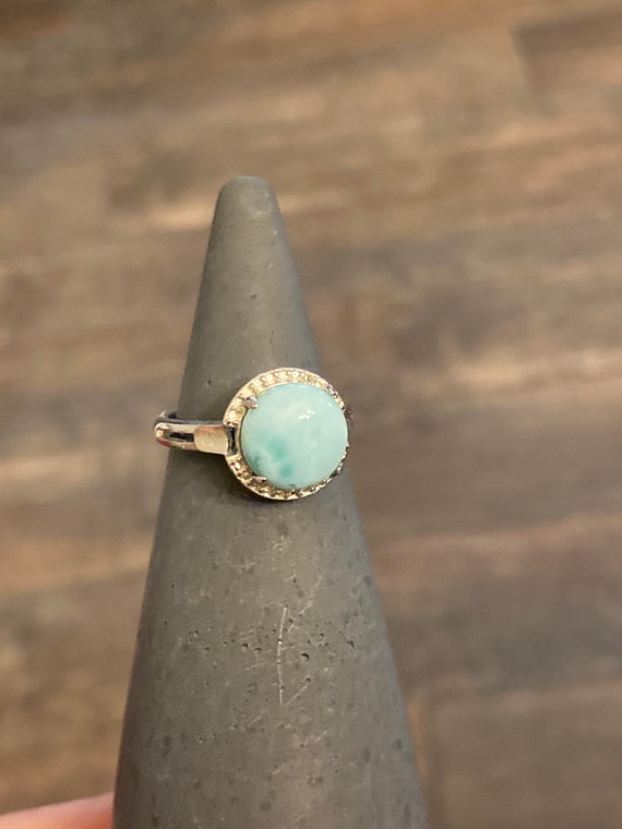 Larimar Solitaire Ring - image 2