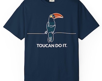 トゥーカン・ドゥ・イットTシャツ：トロピカルバードグラフィックTシャツ