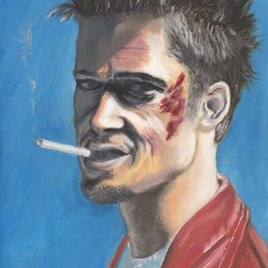 Tyler Durden Art Print I Horror Villain Art  –  Cult Classic Movie Wall Art, Fight Club
