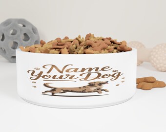 Personalized Pet Bowl with Custom Name Design, Dog Dish, Cat Bowl, Pet Feeding Station, Unique Pet Gift, Custom Dog Bowl