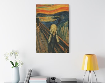 Artwork N. 10-L'Urlo. Canvas conteporary Artistic Wall Art Print, Modern Home Decor, Unique Gift, Framed Art, Vibrant Design