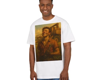 Artwork N. 1.4 Sotto il sole. Artistic Unisex Oversize Tee - Vintage Vibe, Farm Life, Gift for Him Her, Casual Wear, Nature Lover's Apparel