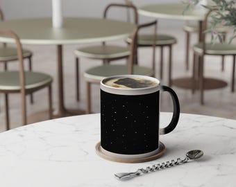 Personalize Starry Color-Changing Coffee Mug | Cosmic Gift for Space Lovers | Unique Home Decor | Night Sky Personalized Tea Cup