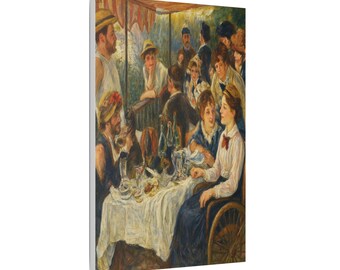 Artwork N. 18-La Gioia della Domenica. Satin Canvas Art Print - Classic Impressionist Artwork, Gift for Art Lovers, Vintage Style Decoration
