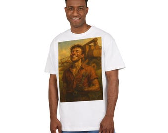 Artwork N. 1.4 Sotto il sole. Artistic Unisex Oversize Tee - Vintage Vibe, Farm Life, Gift for Him Her, Casual Wear, Nature Lover's Apparel