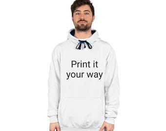 Customizable Unisex Varsity Hoodie, Personalized Hoodie, Unique Gift, Trendy Sweatshirt, Perfect for Students