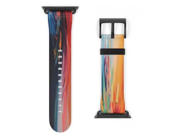 Colorful Abstract Watch Band - Artistic Design, Unique Gift for Him/Her, Perfect for Birthdays, Anniversaries, or Everyday Wear