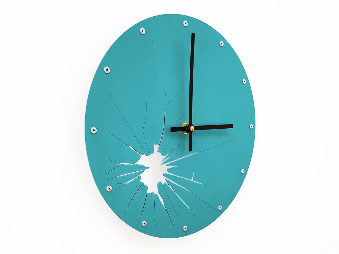 Art Deco Wall Clock / Unusual Home Decor / Odd Laser Cut Metal Etsy