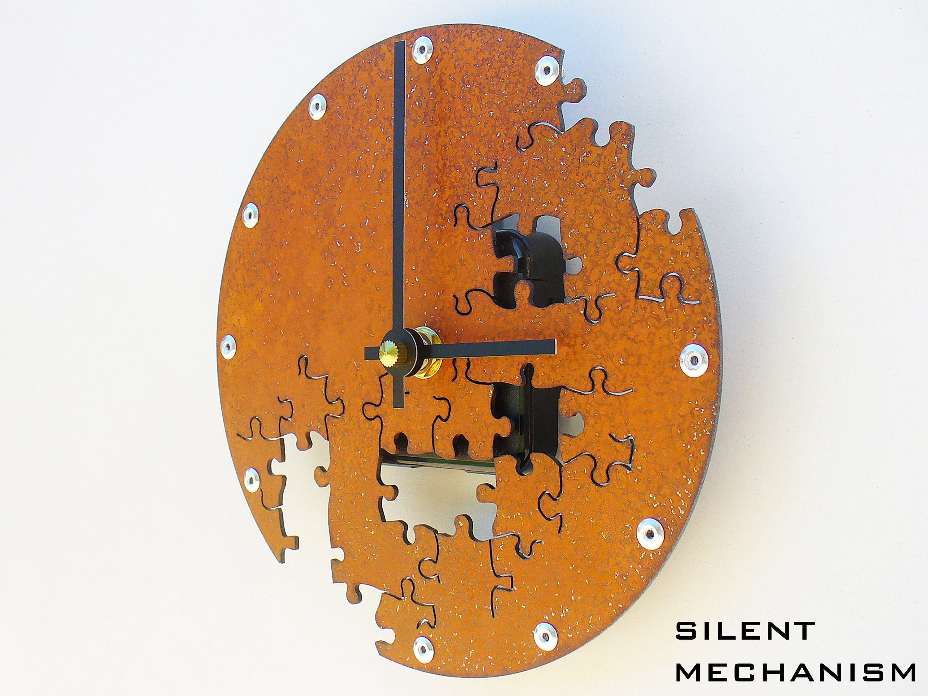 Puzzle V Small Wall Clock / Jigsaw Puzzle Piece / Custom Etsy