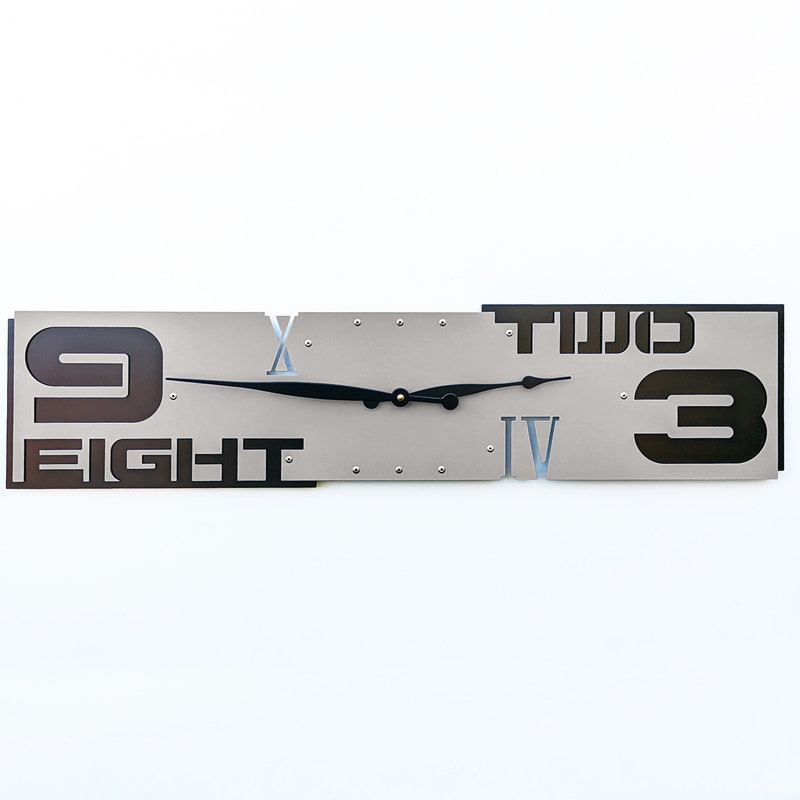 Retro Rectangular Clock - Etsy