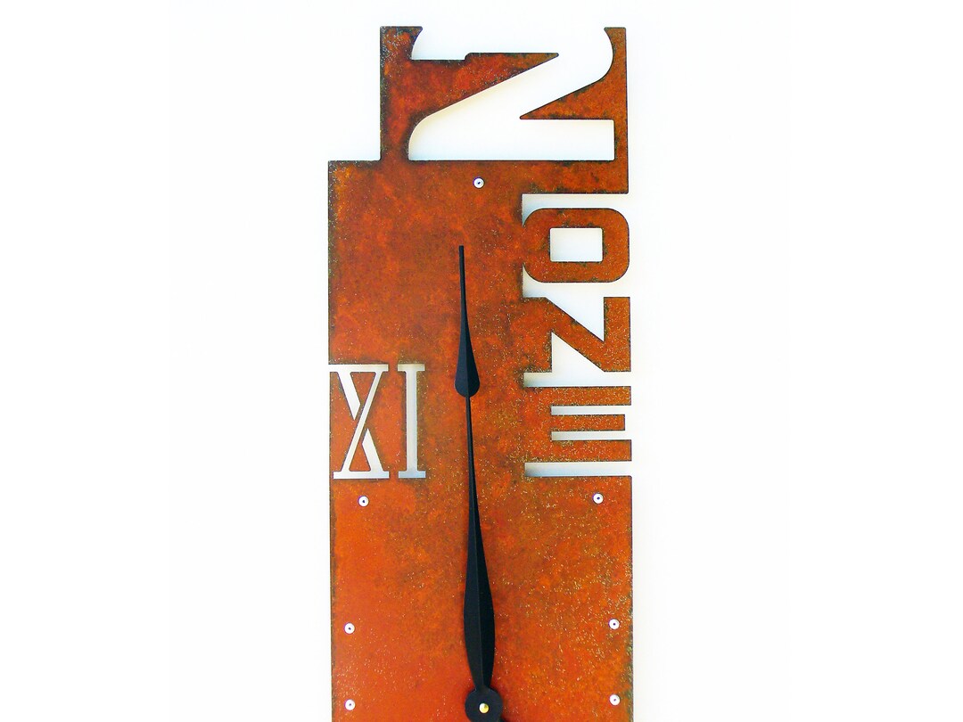 Extra Large Clock / Oversize Home Decor / Rectangular Steel Etsy
