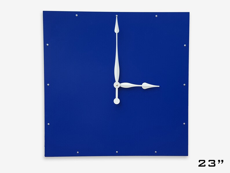 Big Blue Wall Clock / Oversize Home Decor / Extra Large Wall Etsy