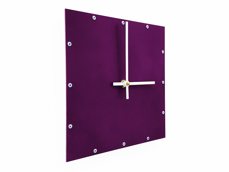 Minimalist Modern Square Wall Clock / Unusual Unique Etsy