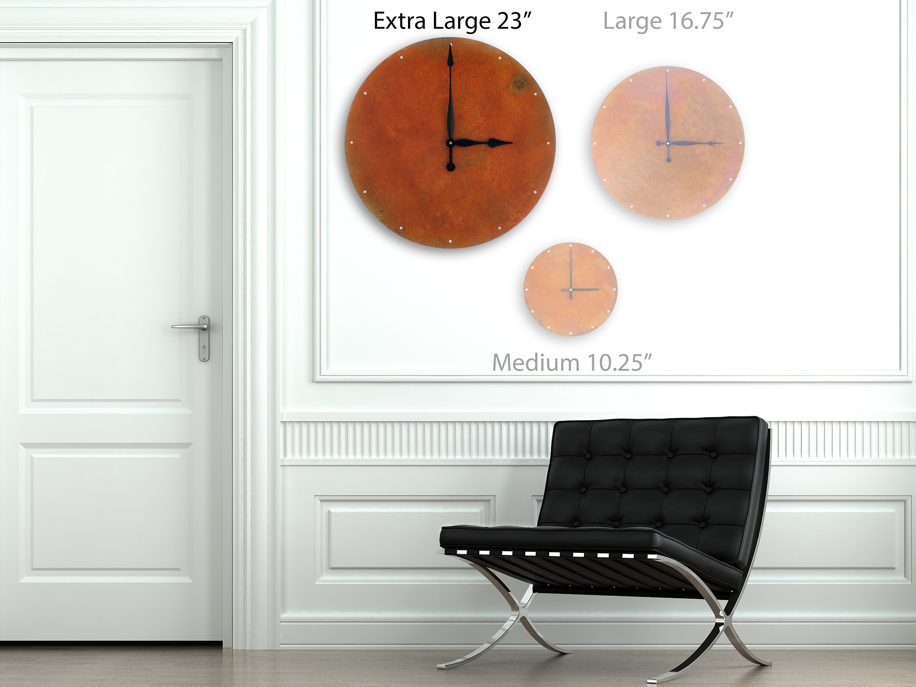 Extra Large Rustic Wall Clock Farmhouse Clock for Patio Etsy