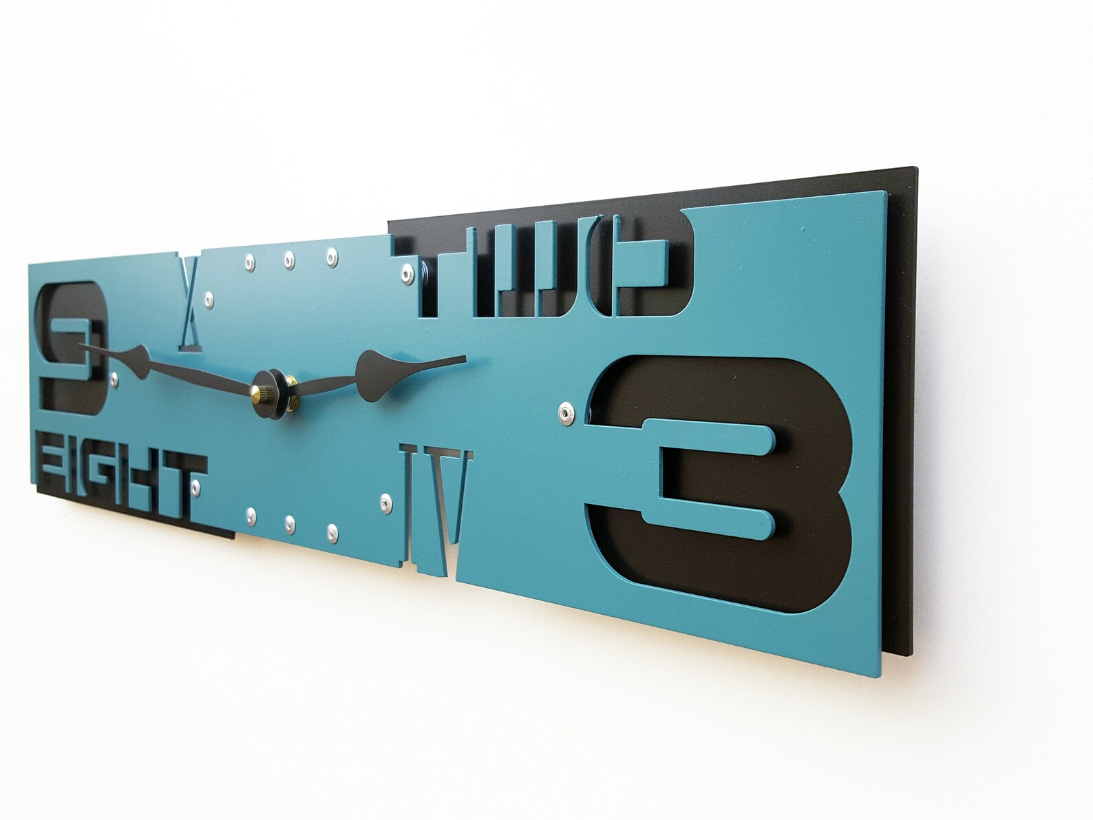 Unusual Wall Clock / Teal Home Decor Turquoise Blue Ocean / Etsy