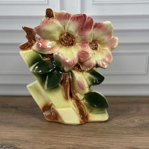 Vintage McCoy Pottery Magnolia Blossom Vase