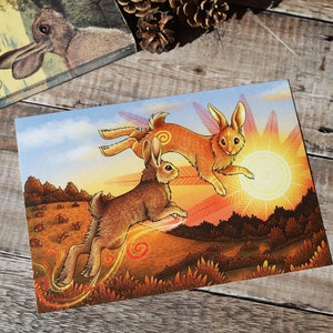 A Powerful Leap Illustration A3 Print