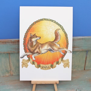 Sköll Illustration A4 Print