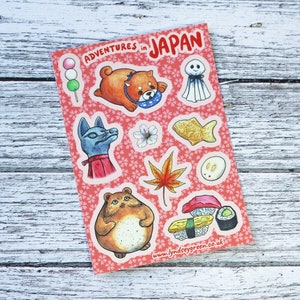 Adventures in Japan A6 Sticker Sheet