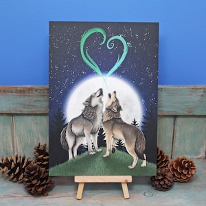 Wolf Song Illustration A4 Print