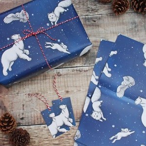 Arctic Animals Christmas Gift Wrap