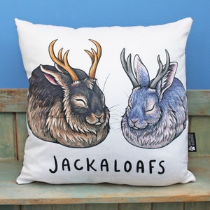Jackaloafs Illustration Throw Pillow