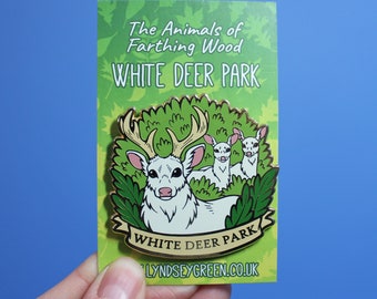 White Deer Park Hard Enamel Pin