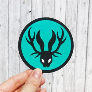 Jackalopia Vinyl Sticker 8cm (x1)