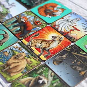 4 x Illustrated Coasters ~ Choose any 4 designs