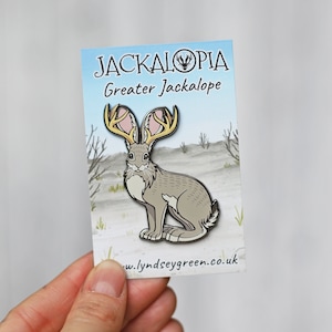 Greater Jackalope Hard Enamel Pin