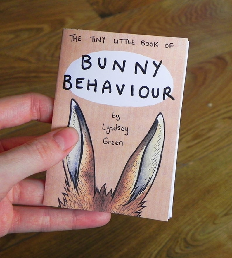 The Tiny Little Book of Bunny Behaviour Illustration Mini Zine image 3