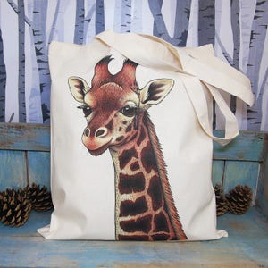 Rothschild's Giraffe Eco Tote Bag ~ Organic & Fairtrade Cotton