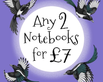 Choose any 2 Notebooks for 7 Pounds Offer