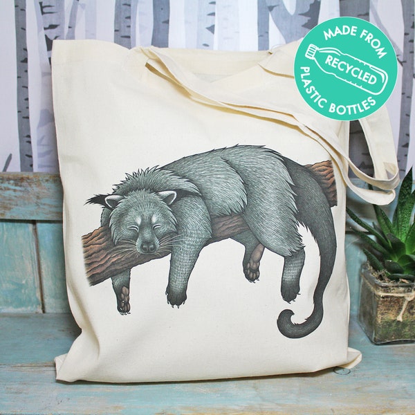 Binturong Eco Tote Bag  ~ Made from Recycled Plastic!