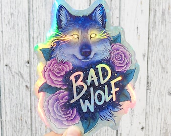 Doctor Who | BAD WOLF | Metal Stamped Vanity License Plate