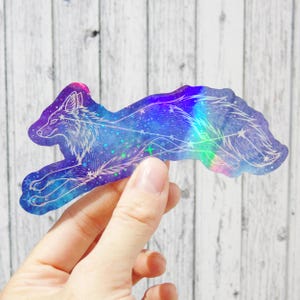 Vulpecula Holographic Sticker 10cm (x1)