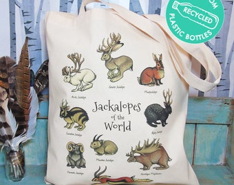 Jackalopes of the World Eco Tote Bag ~ Made from Recycled Plastic!