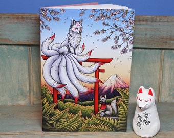 A5 Kitsune Notebook ~ 48 Lined Pages