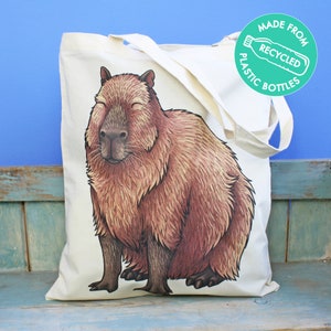 Capybara Eco Tote Bag ~ Made from Recycled Plastic!