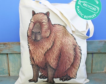 Capybara Eco Tote Bag ~ Made from Recycled Plastic!