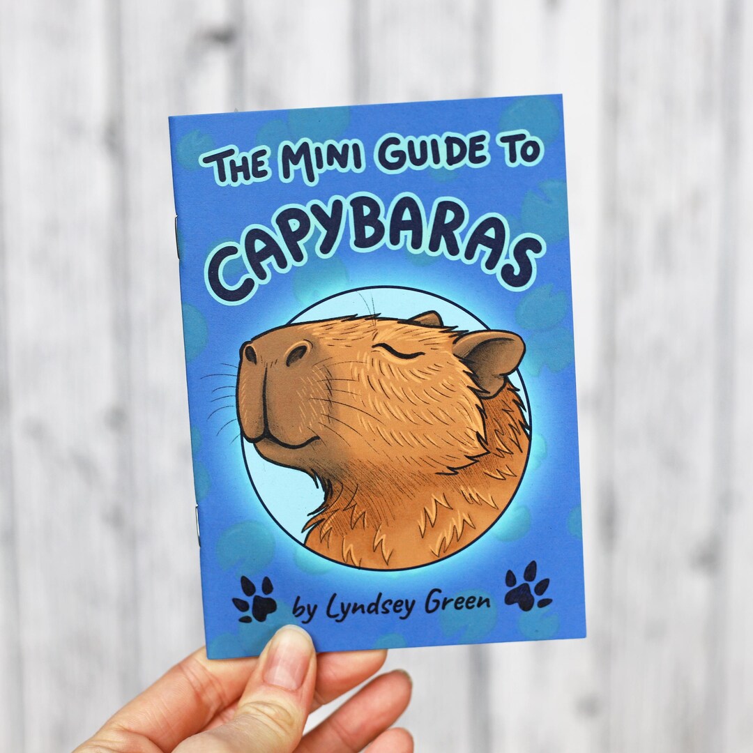 The Mini Guide to Capybaras ~ Illustrated Zine With Fun Facts! - Etsy