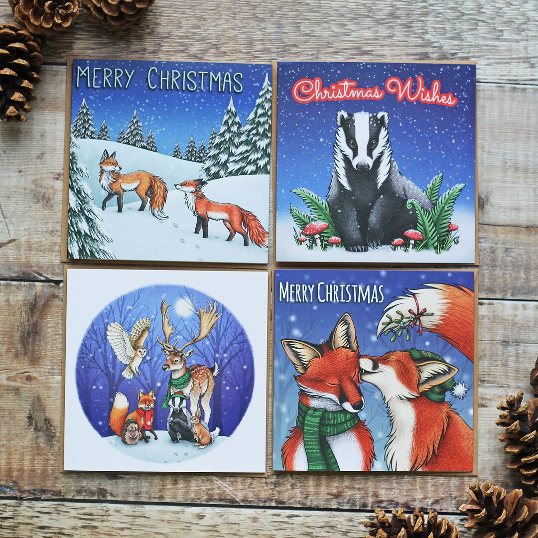 Wildlife Christmas Card 8 Pack Donation to Lower Moss Wood Wildlife