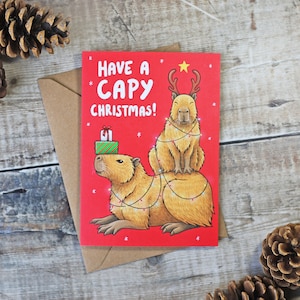 Capibara &quot;Capy Natale!&quot; Carta