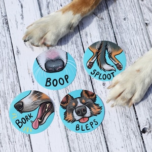 Border Collie Dog Sticker Set