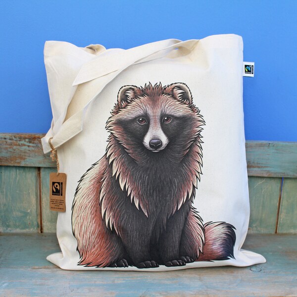 Tanuki Tote Bag ~ Organic & Fairtrade Cotton