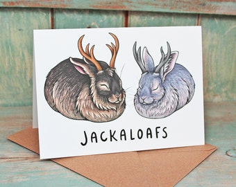 Jackaloafs Illustration Greeting Card