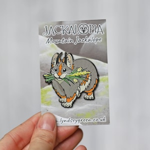 Mountain Jackalope Hard Enamel Pin