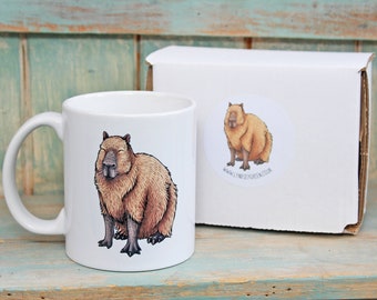 Capybara Illustration Mug