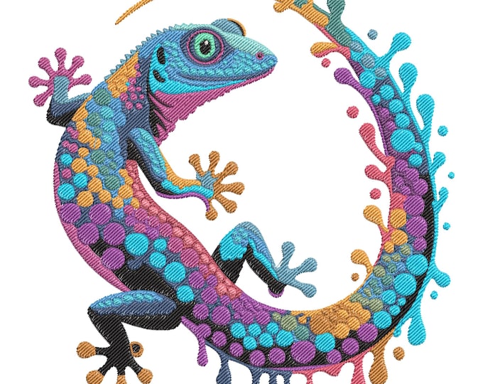 Embossing Patterns Lizard Gecko Lizard Machine Embroidery Design 3 Sizes - Etsy Canada
