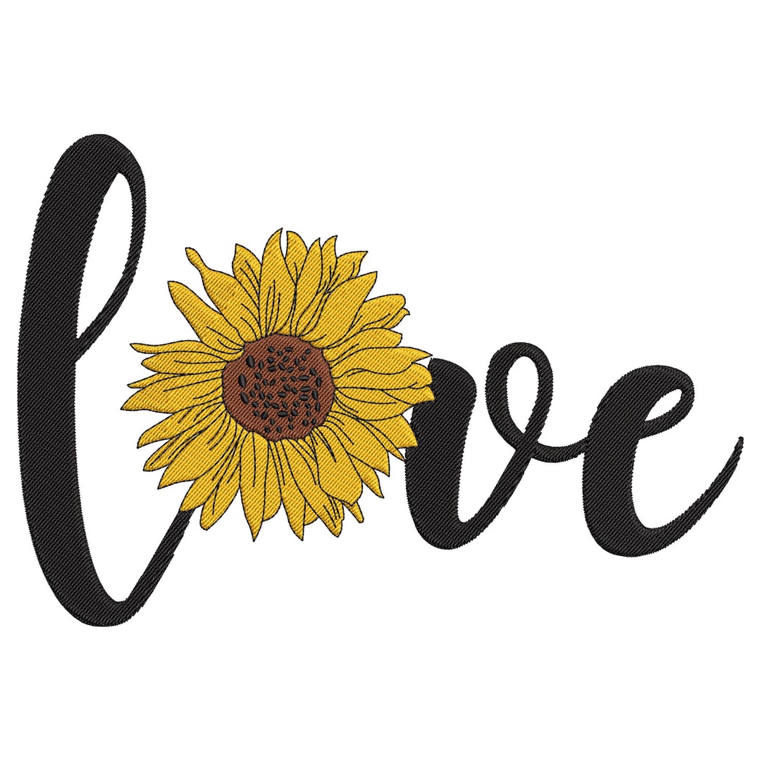 sunflower-love Sunflower Love Embroidery Design, Machine Embroidery Design